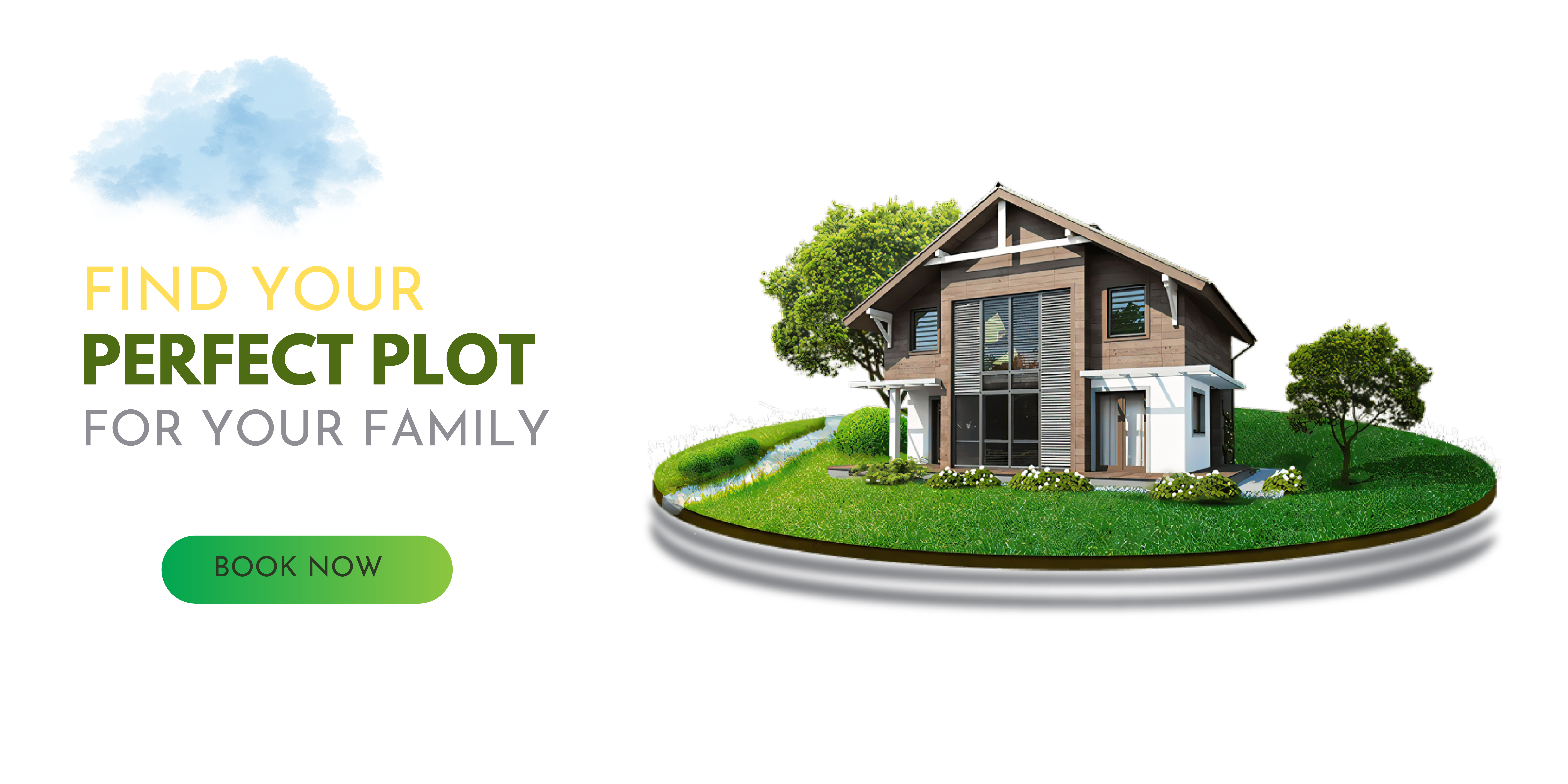 White and Blue Sky Simple Clean Real Estate Banner (2)